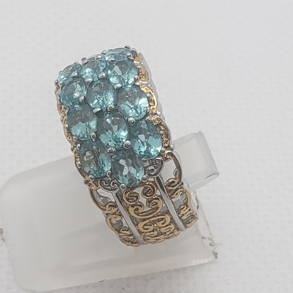 Rare Michael Valitutti Dauphin Apatite Ring - Picture 3 of 5